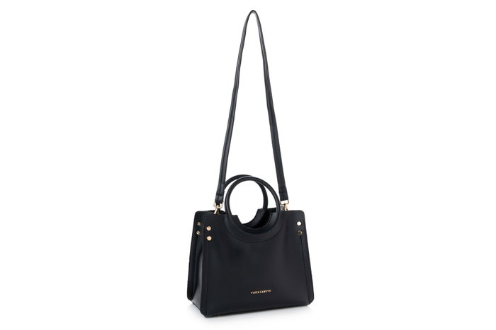 Vince Camuto Bolso Perugia - Black en 100% Cuero de Polivinilo para Mujer, Elegancia y Estilo